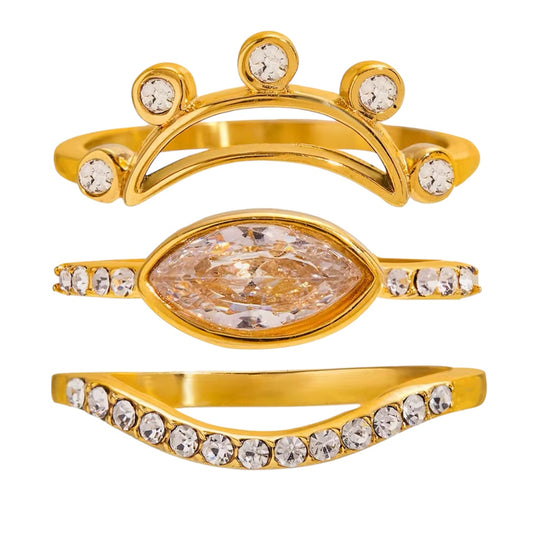 Anello in acciaio inossidabile anallergico e waterproof "Marilyn"