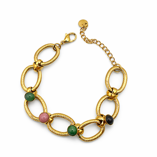 Bracciale in acciaio inossidabile anallergico e waterproof "Nodo"