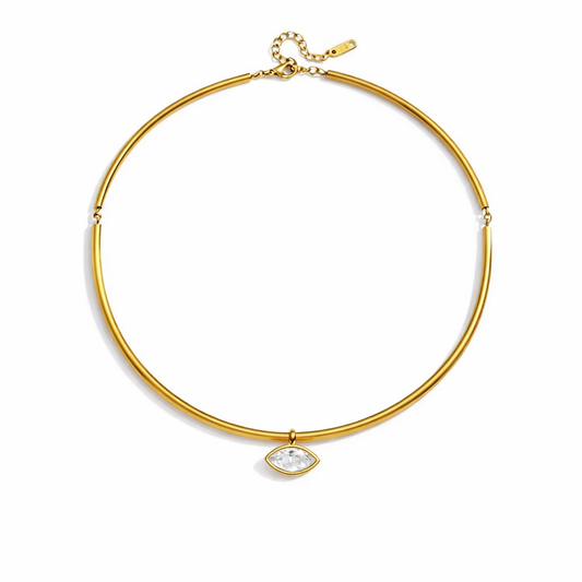 Collana in acciaio inossidabile anallergica e waterproof "Quasar"
