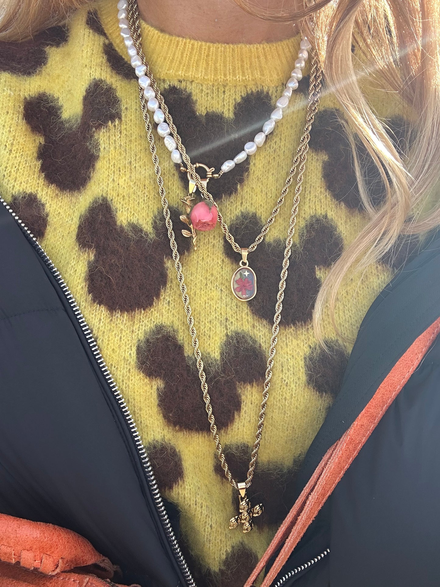 Collana in acciaio inossidabile anallergica e waterproof "Attorcigliami"