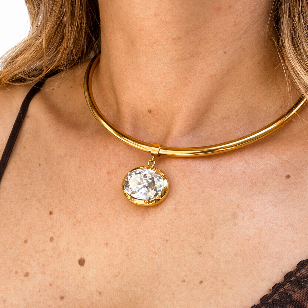 Collana in acciaio inossidabile anallergica e waterproof "Pulsar"