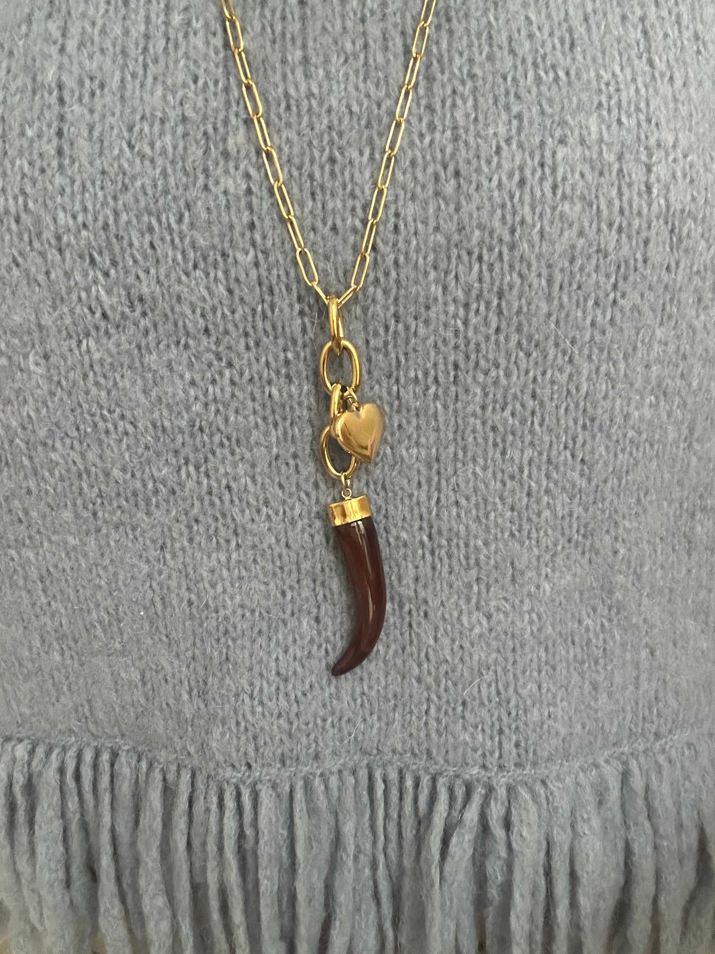 Collana in acciaio inossidabile anallergico e waterproof "India"