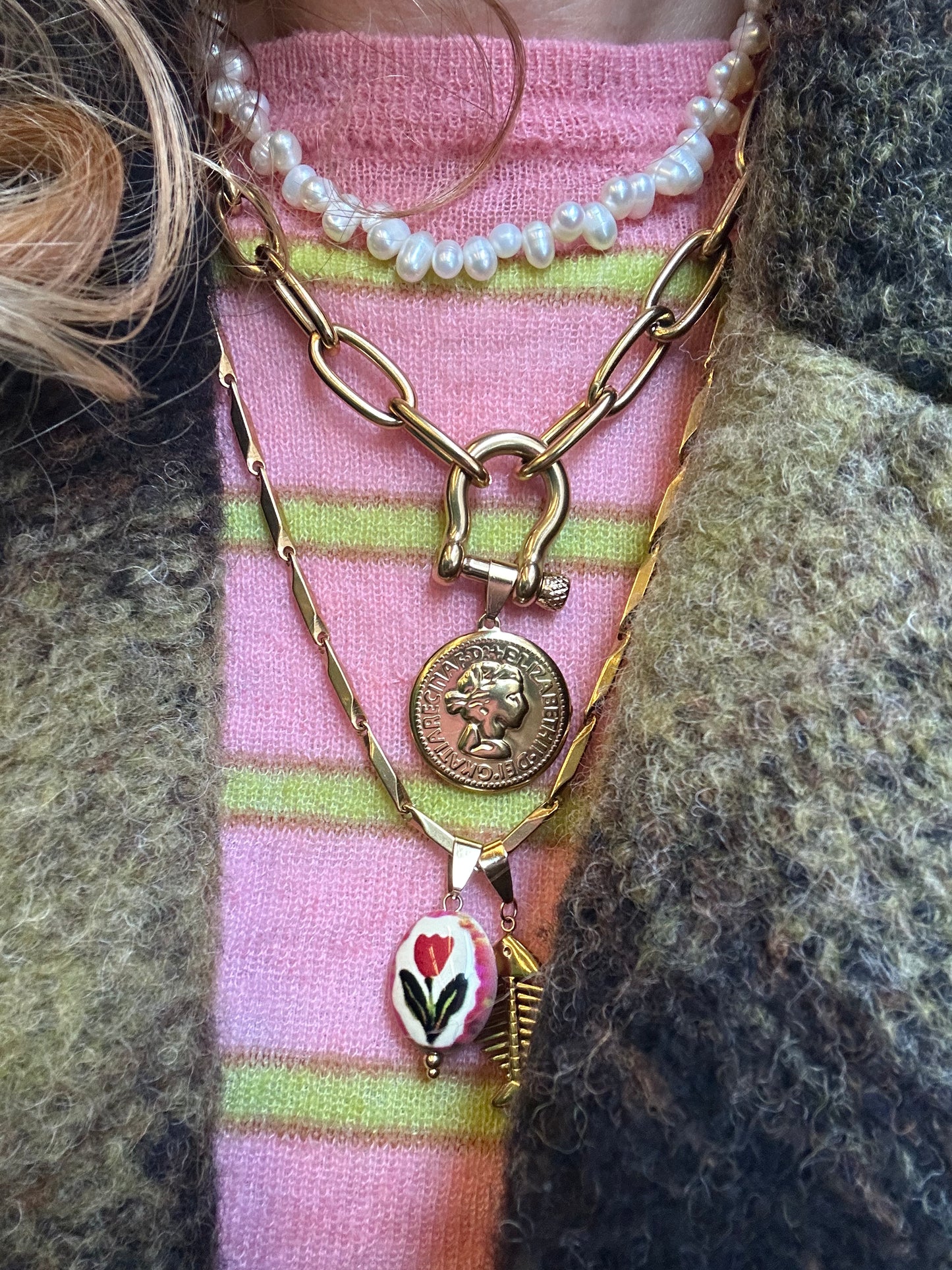 Collana in acciaio inossidabile anallergica e waterproof "Zoe"