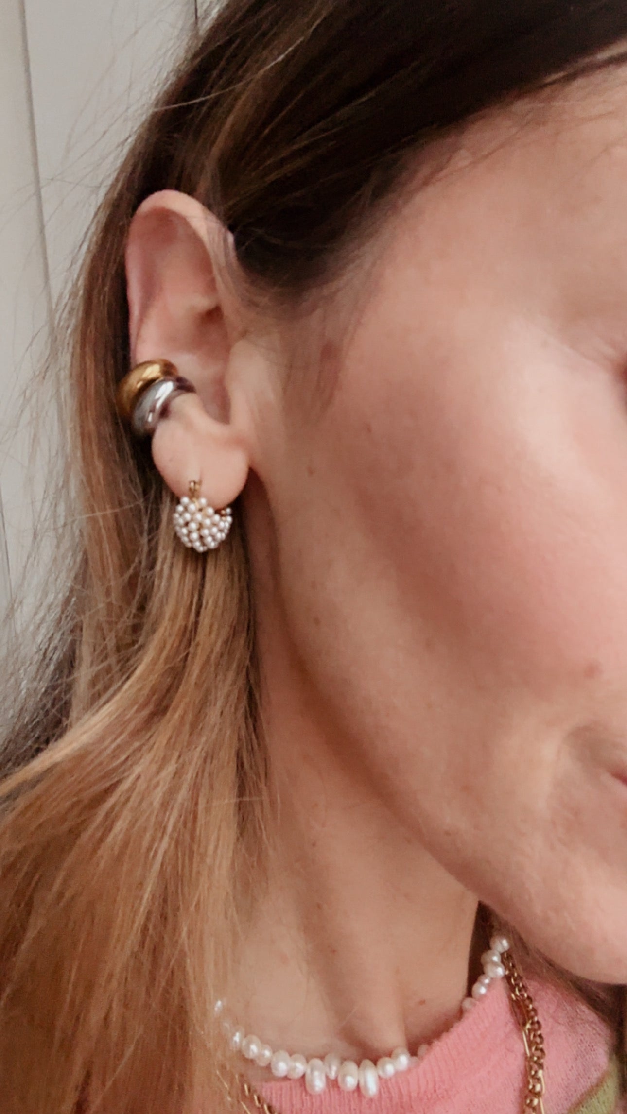 Ear Cuff in acciaio inossidabile anallergico e waterproof "Incastrami"