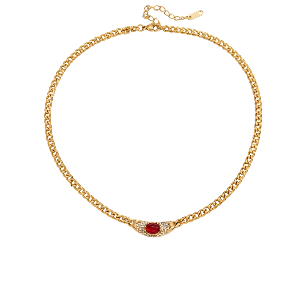 Collana in acciaio inossidabile anallergica e waterproof "Fanny"