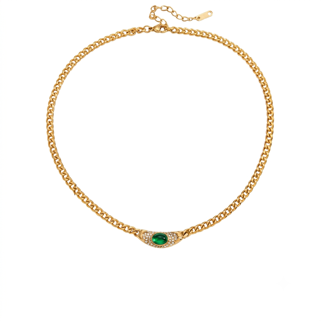 Collana in acciaio inossidabile anallergica e waterproof "Fanny"