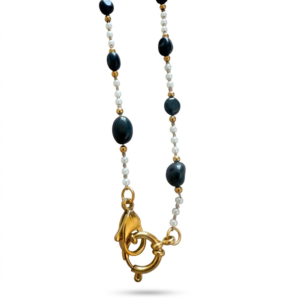Collana in acciaio inossidabile anallergica e waterproof "Duna"