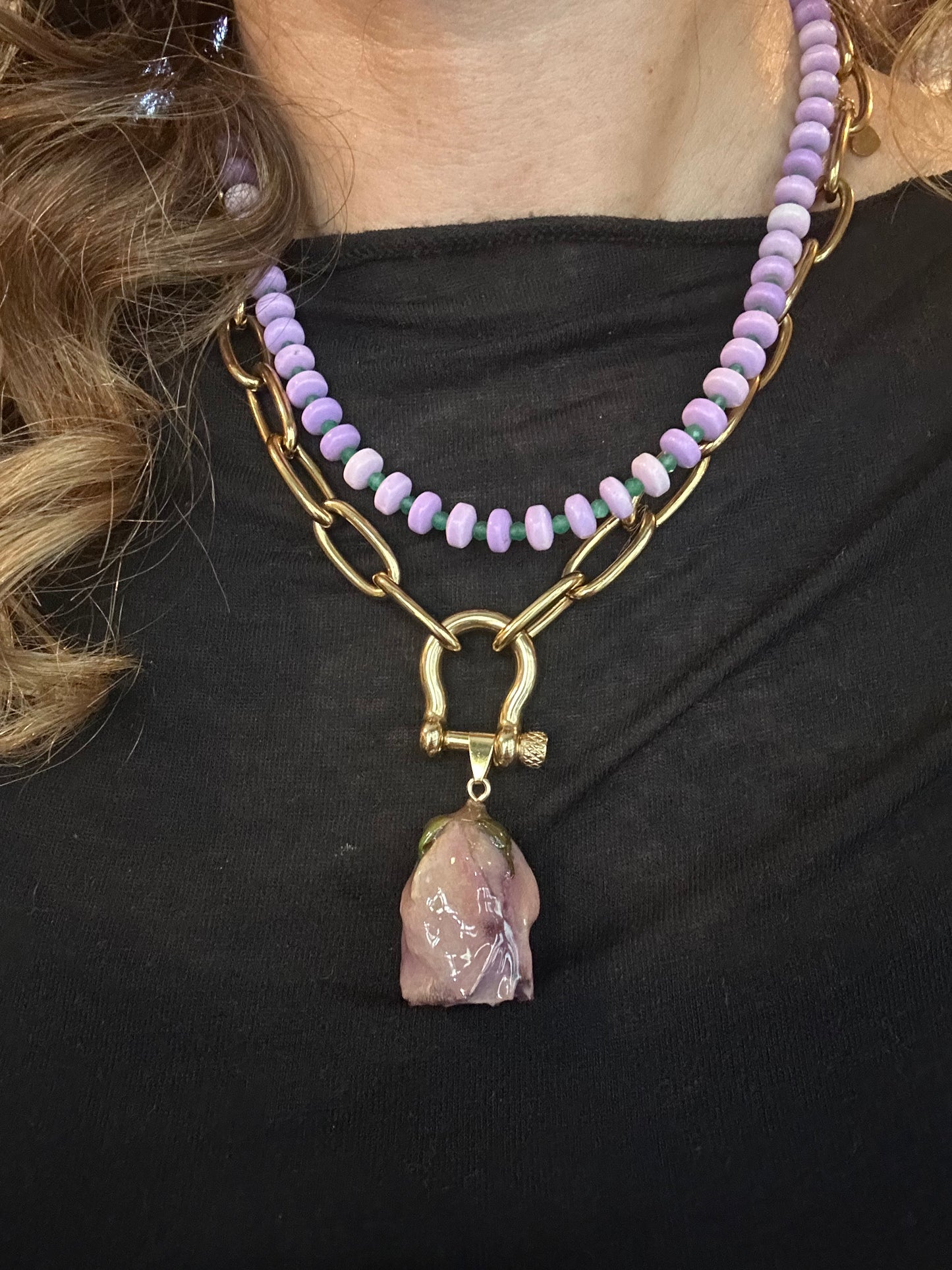 Collana in acciaio inossidabile anallergica e waterproof "Zoe"