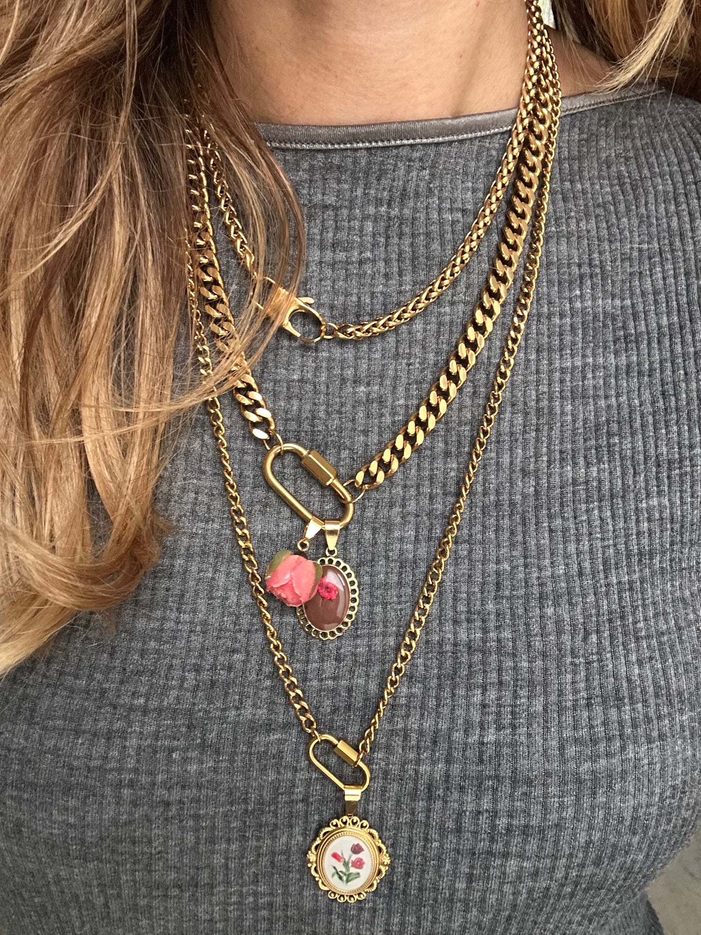 Collana in acciaio inossidabile anallergica e waterproof "Kate"