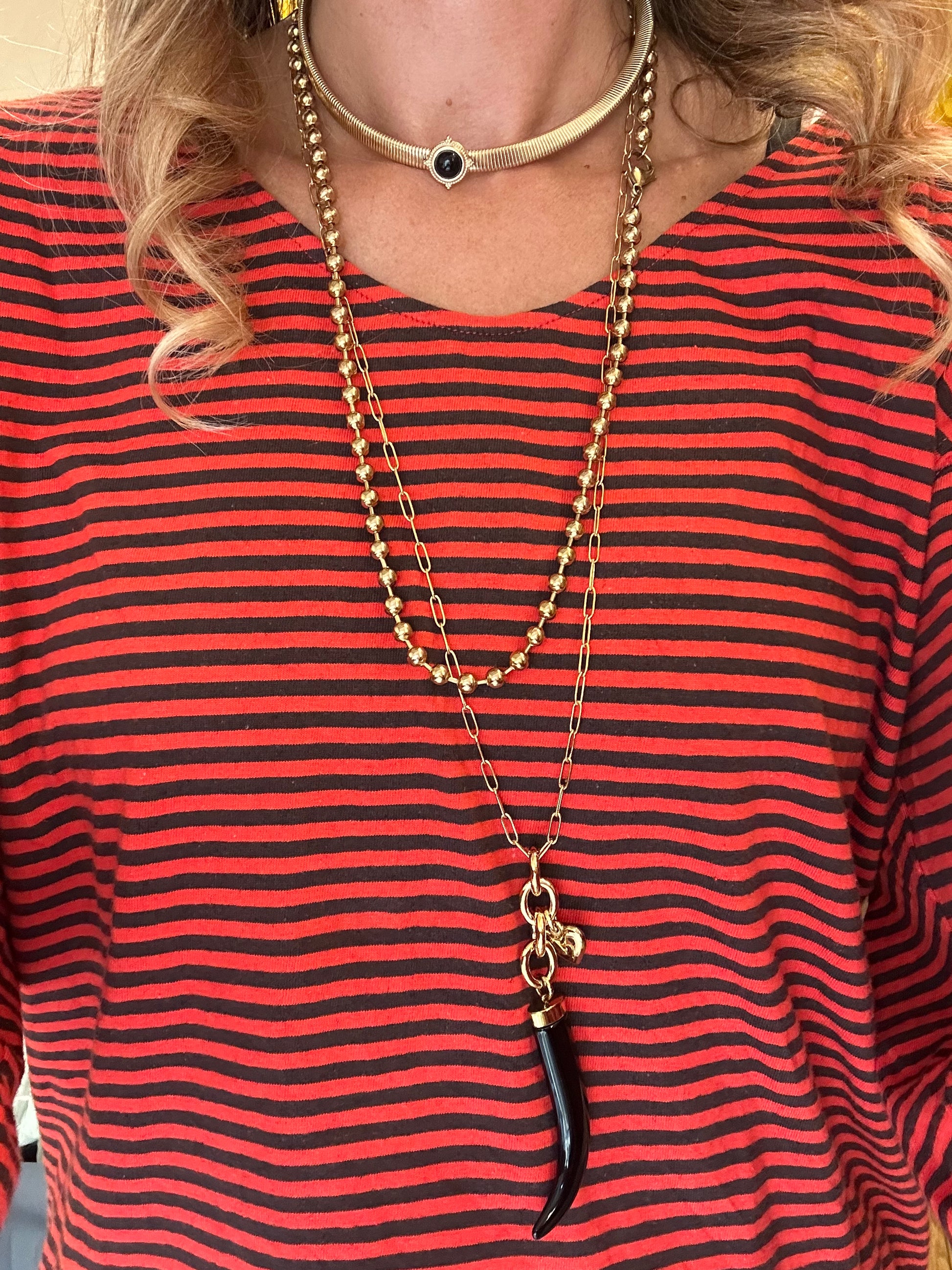 Collana chocker in acciaio inossidabile waterproof "Onyx"
