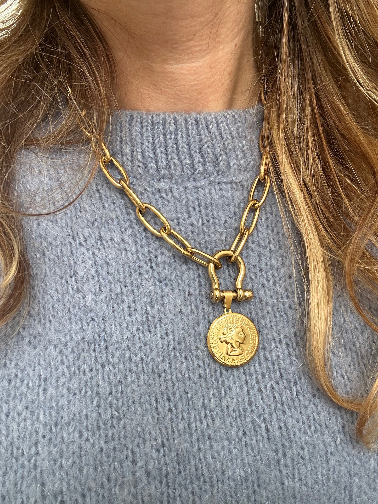 Collana in acciaio inossidabile anallergica e waterproof "Zoe"