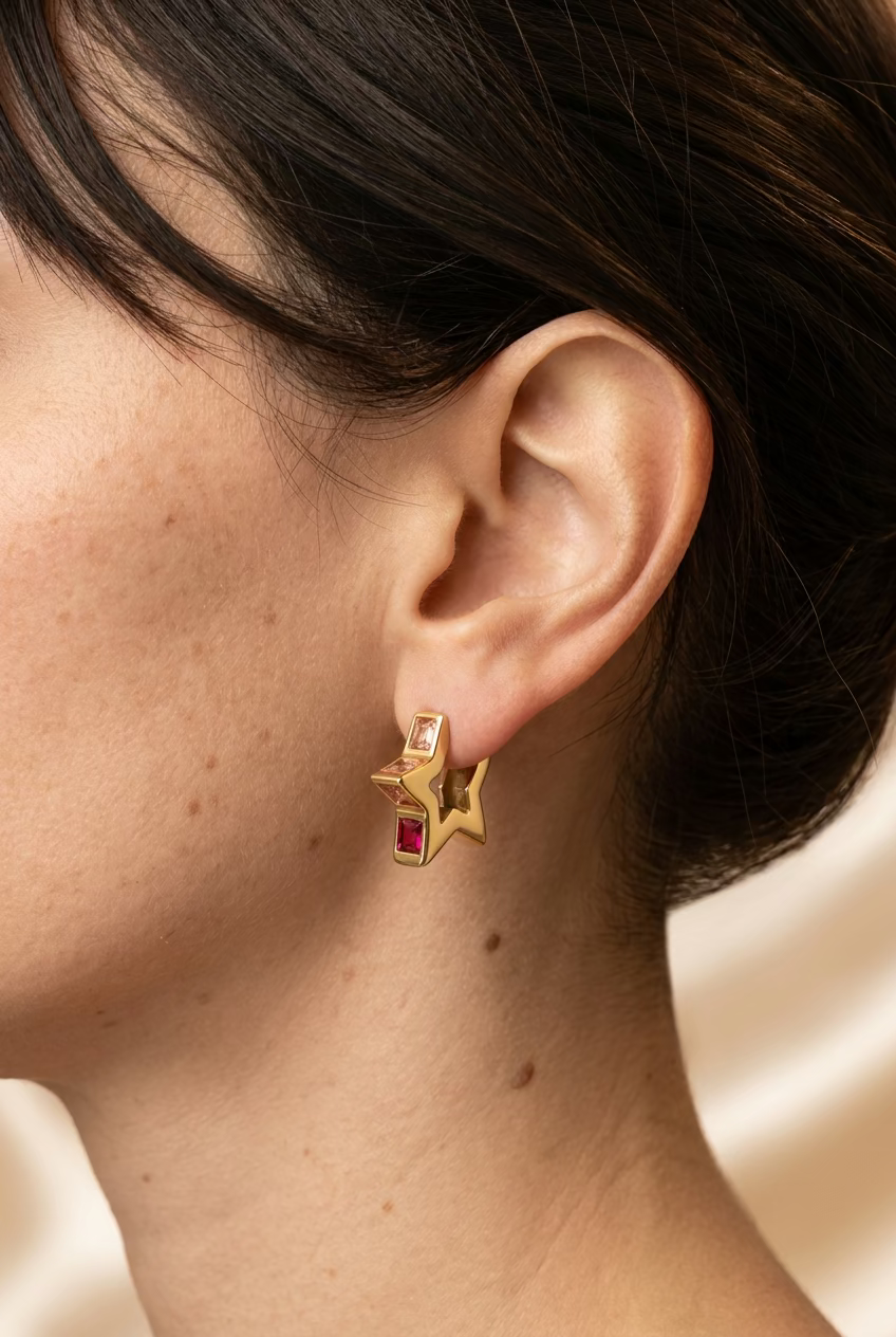 Orecchini in acciaio inossidabile leggeri e waterproof "Diva"