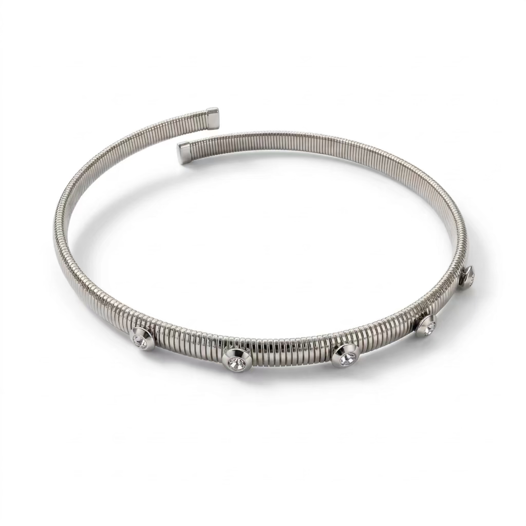 Collana chocker in acciaio inossidabile waterproof "Brio"
