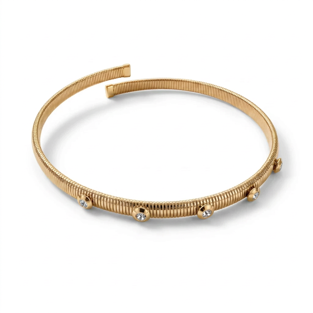 Collana chocker in acciaio inossidabile waterproof "Brio"