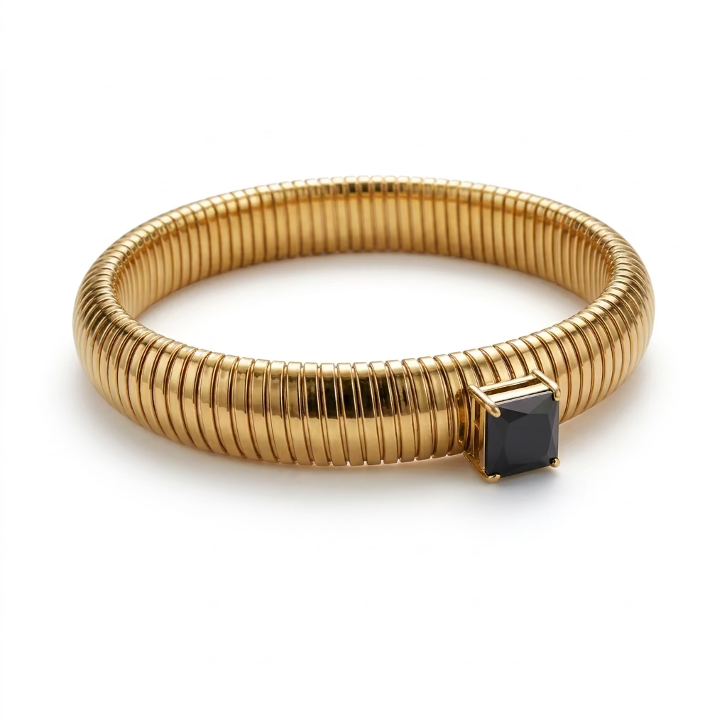 Bracciale in acciaio inossidabile elstico e waterproof "Enigma"
