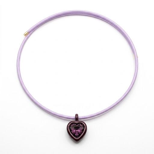 Collana magnetica e ciondolo in ottone smaltato "Amelia"