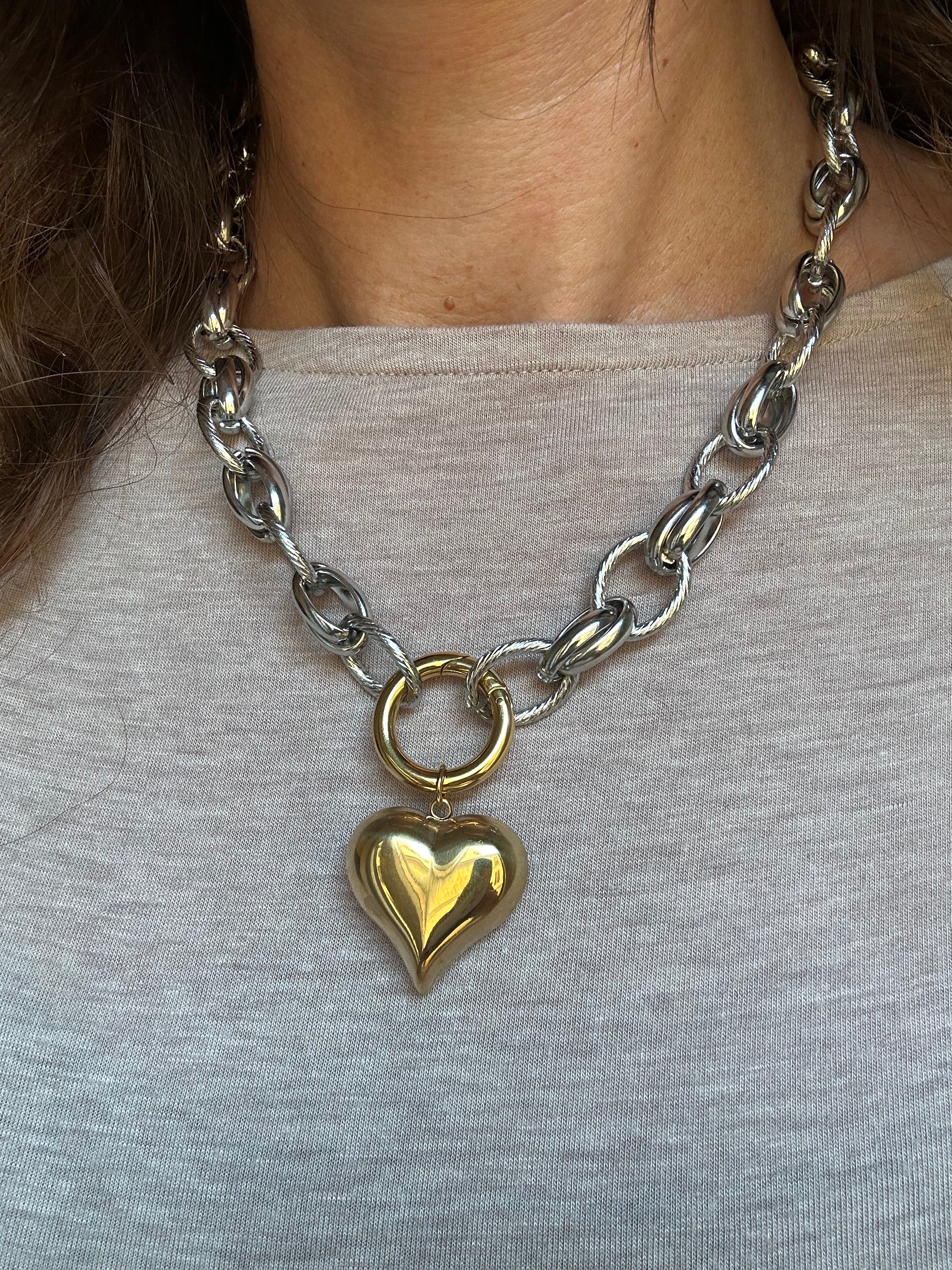Collana in acciaio inossidabile waterproof "Paprika"