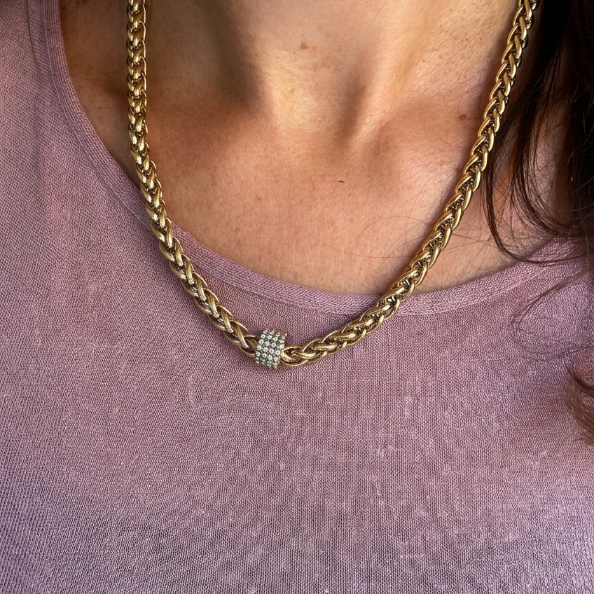 Collana in acciaio inossidabile waterproof "Dafne"