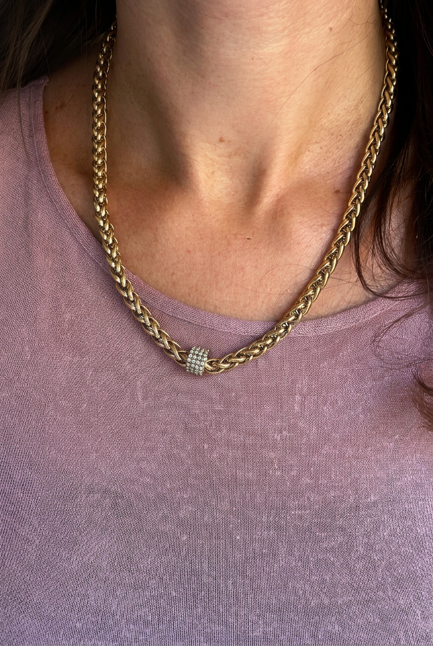 Collana in acciaio inossidabile waterproof "Dafne"