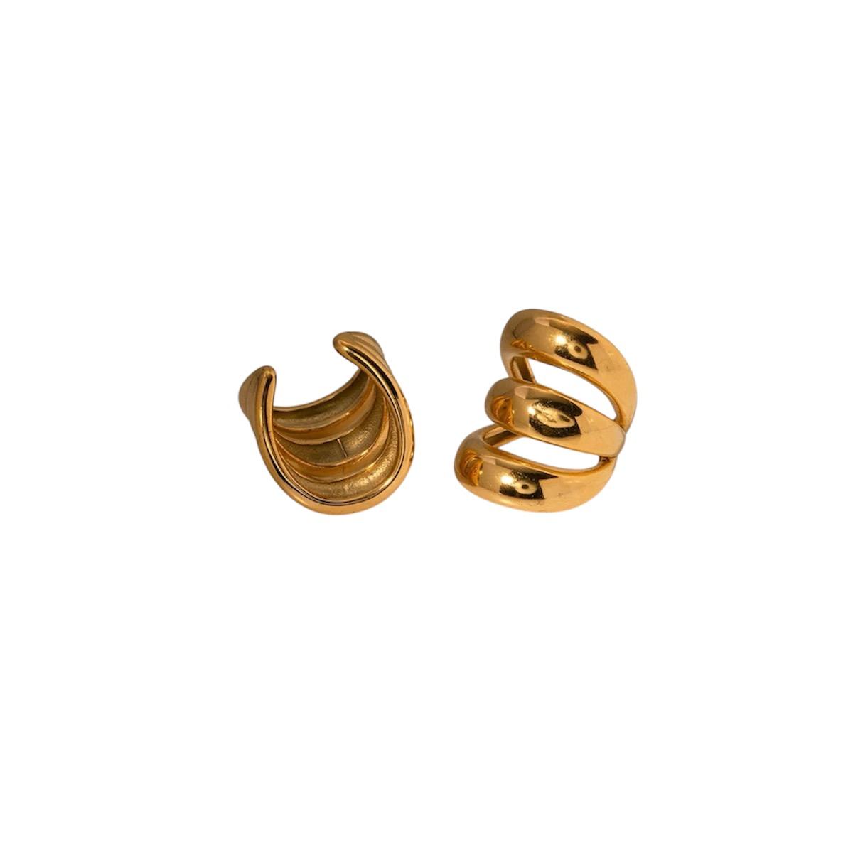 Ear Cuff in acciaio inossidabile anallergico e waterproof "Bambi"