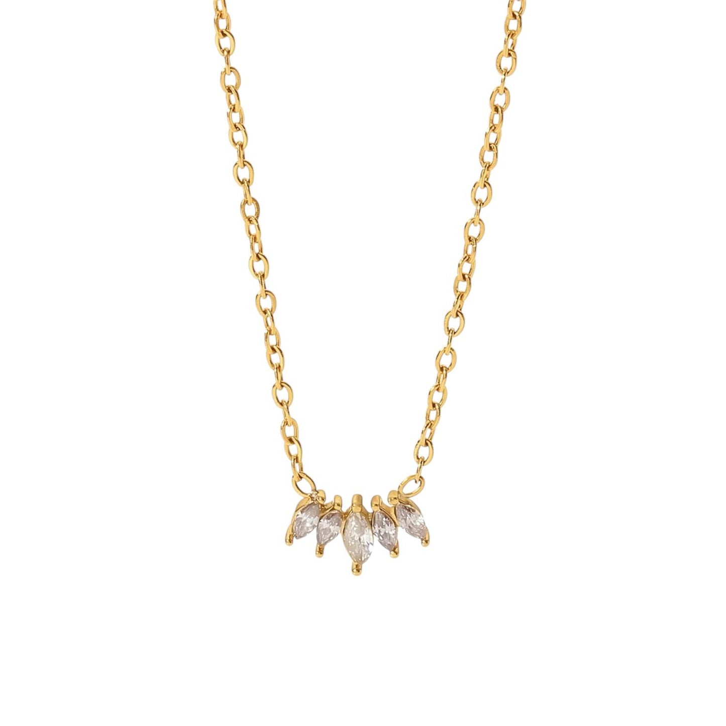 Collana in acciaio inossidabile anallergica e waterproof "Trilly"