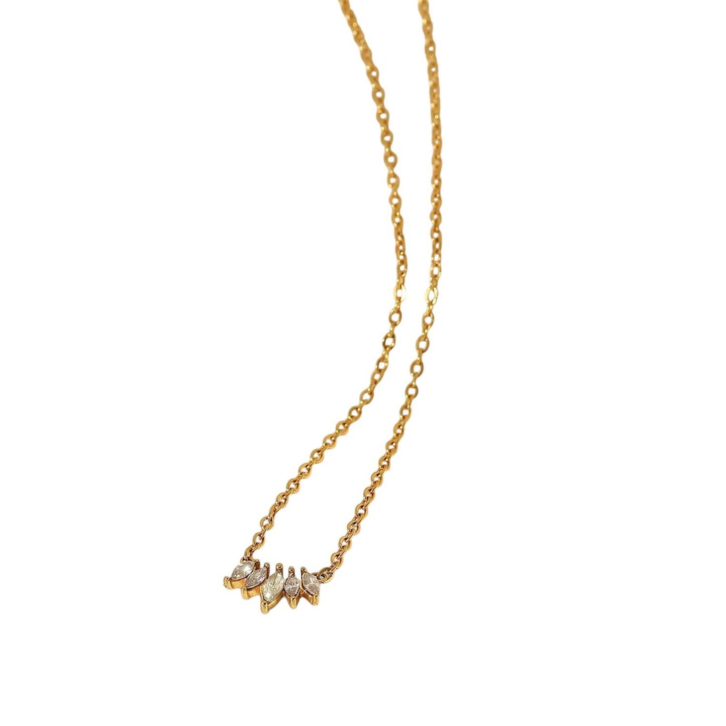 Collana in acciaio inossidabile anallergica e waterproof "Trilly"