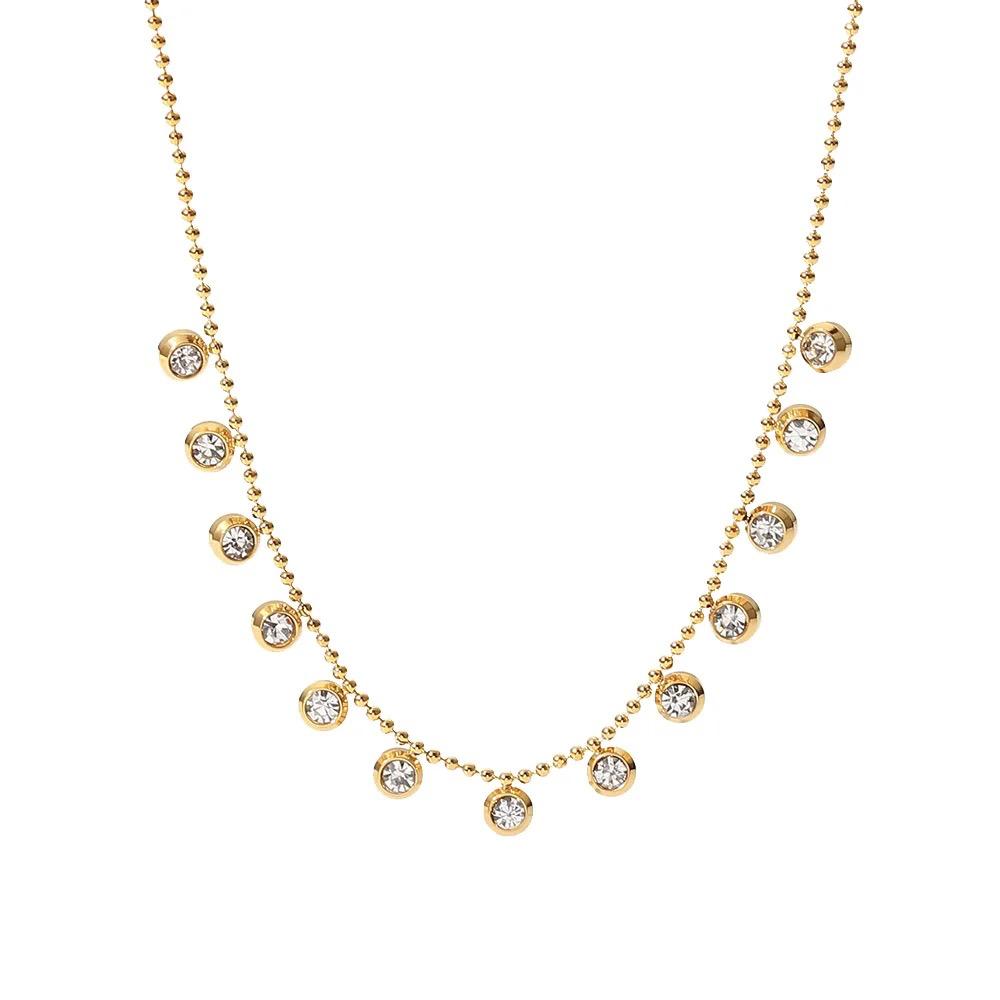 collana Brilla By LaGal in acciaio inossidabile placcato oro 18K