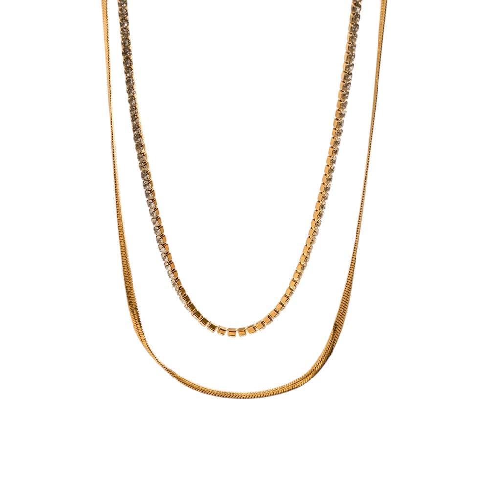 Collana in acciaio inossidabile anallergica e waterproof "In Buona Compagnia" n.6