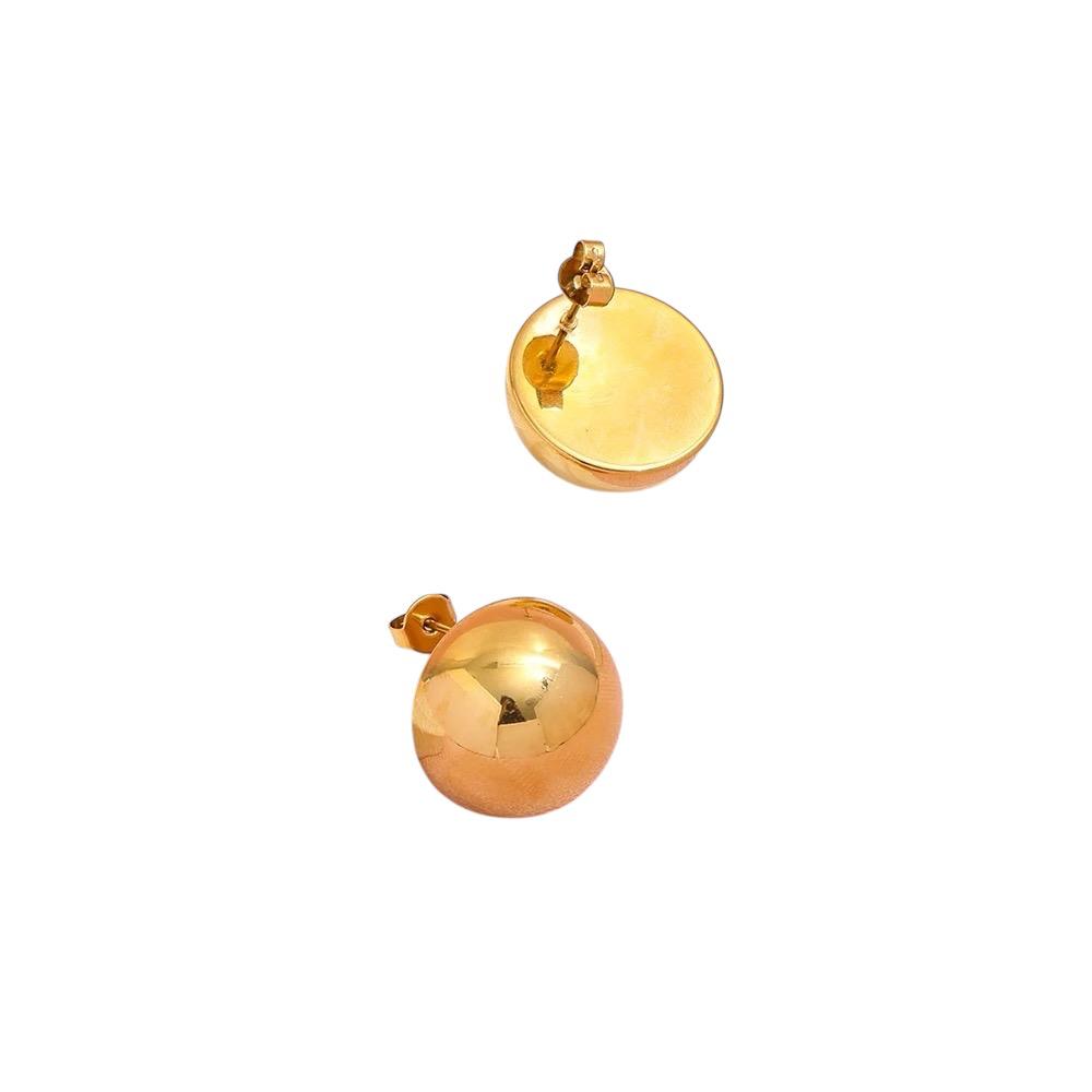 Orecchini in acciaio inossidabile placcati oro 18K anallergici e waterproof "Dot"