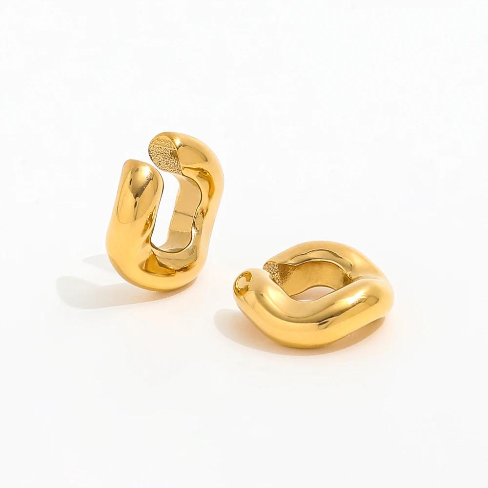 Ear Cuff in acciaio inossidabile anallergici e waterproof "Up"