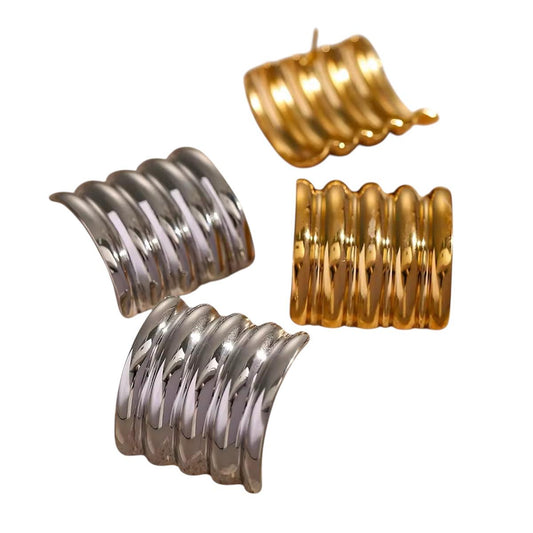 orecchini Jennifer by LaGal in acciaio inossidabile placcati oro 18K