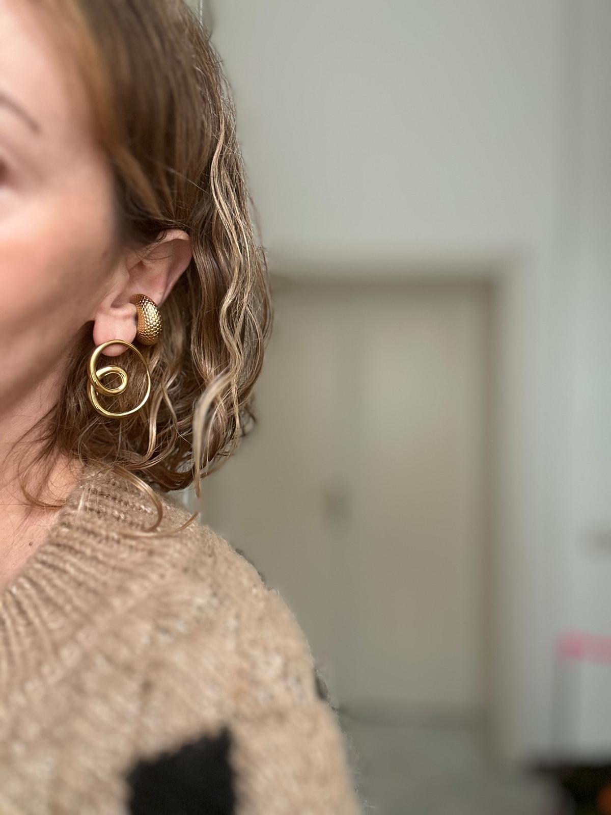 Ear cuff in acciaio inossidabile anallergici e waterproof "Dolce"