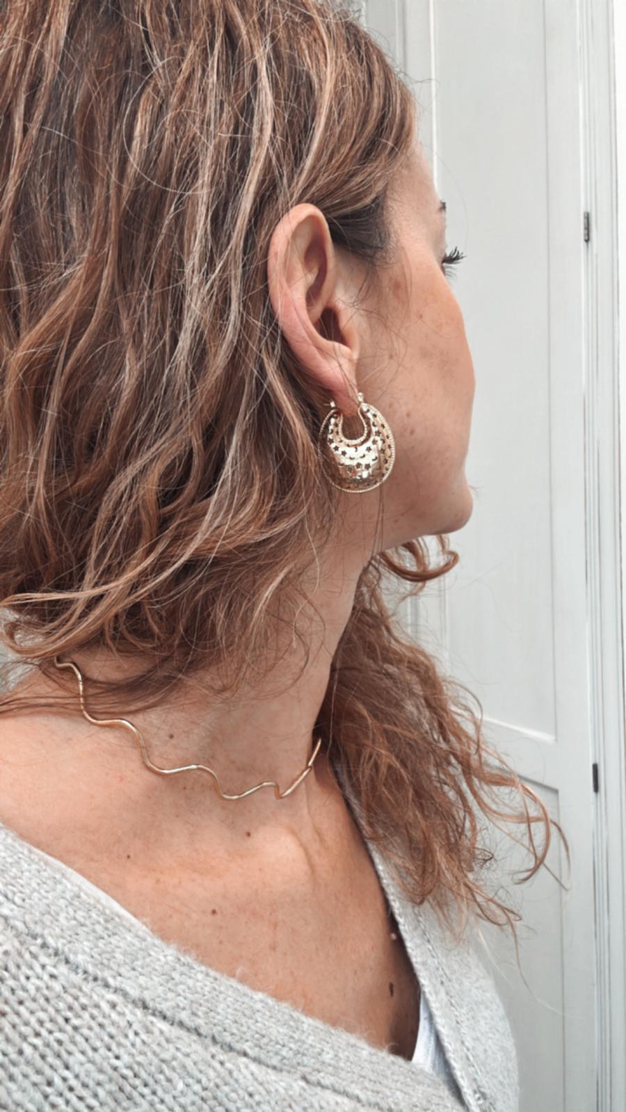 Orecchini in acciaio inossidabile anallergici e waterproof "Estella"