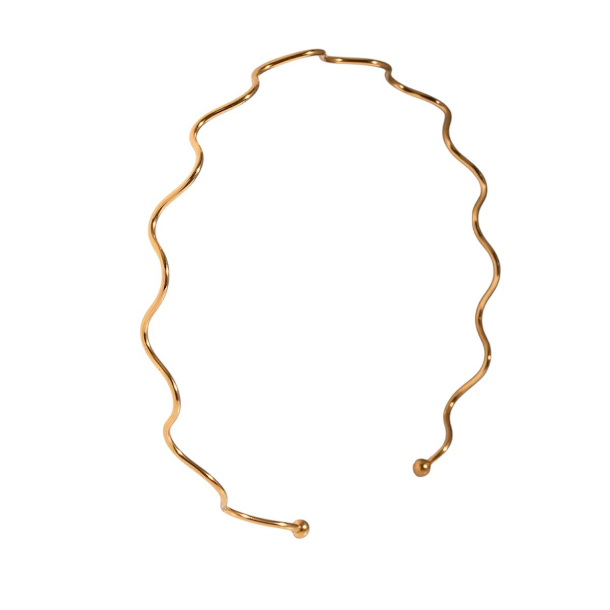 Collana in acciaio inossidabile anallergica e waterproof "Zig Zag"