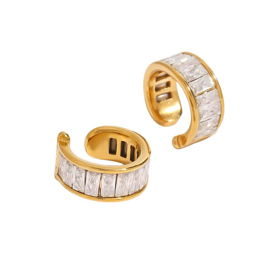 Ear cuff in acciaio inossidabile anallergici e waterproof "Eterea"
