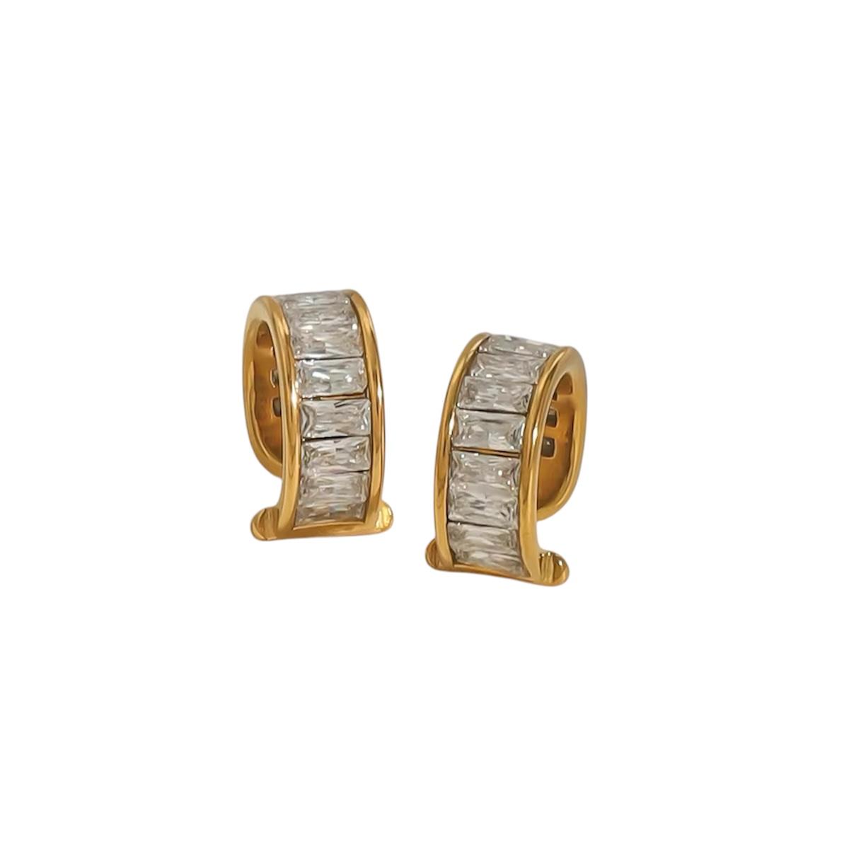 Ear cuff in acciaio inossidabile anallergici e waterproof "Eterea"