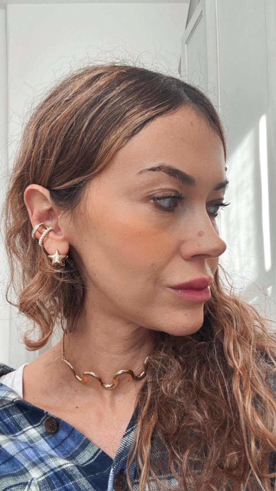 Orecchini in acciaio inossidabile e perline anallergici e waterproof "Robin"