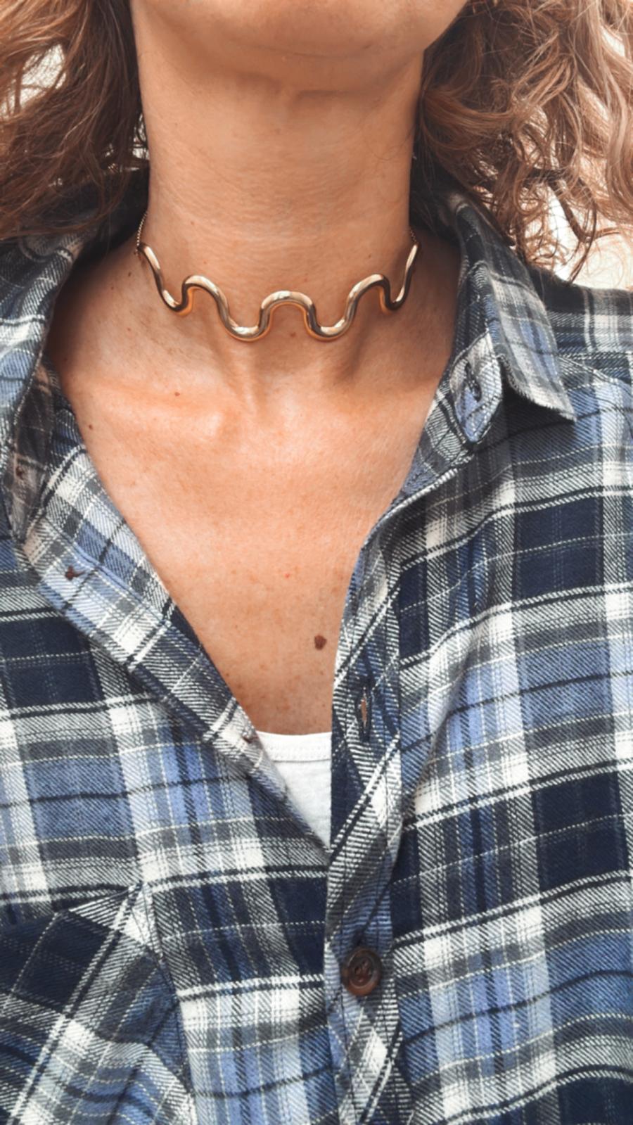 Collana in acciaio inossidabile anallergica e waterproof "Parkour"