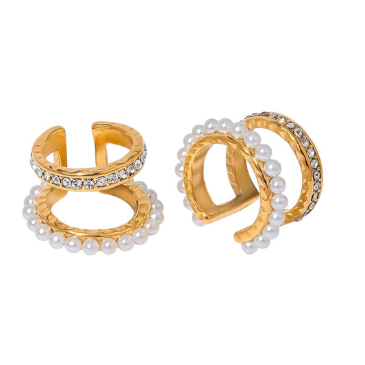 Ear cuff in acciaio inossidabile anallergici e waterproof "Incanto"