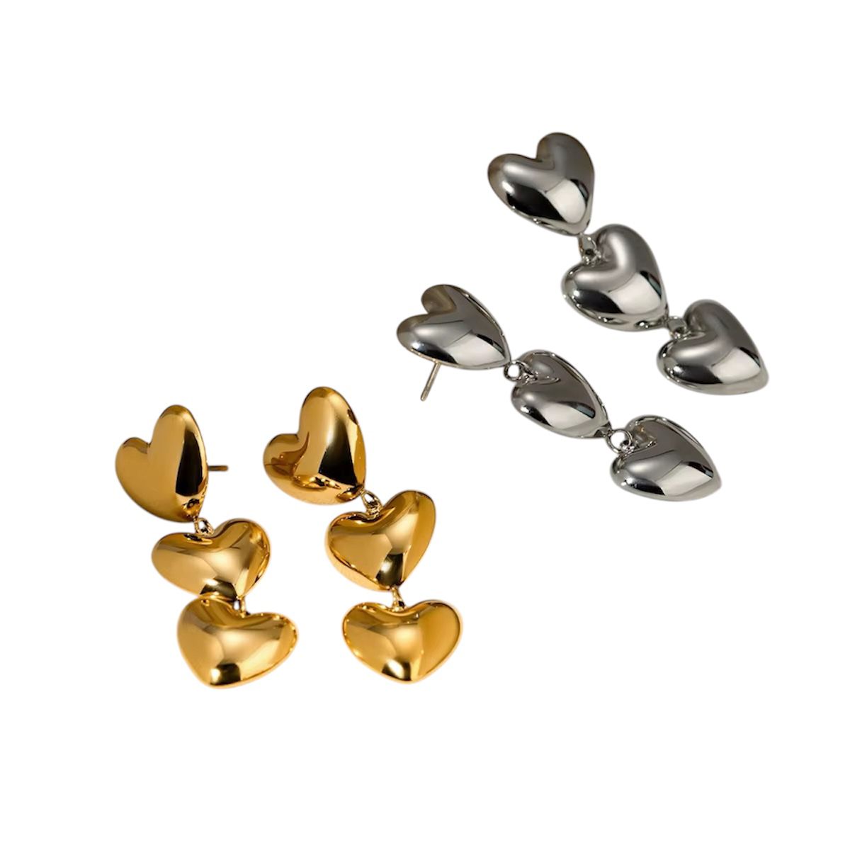 Orecchini in acciaio inossidabile anallergici e waterproof "Emma"