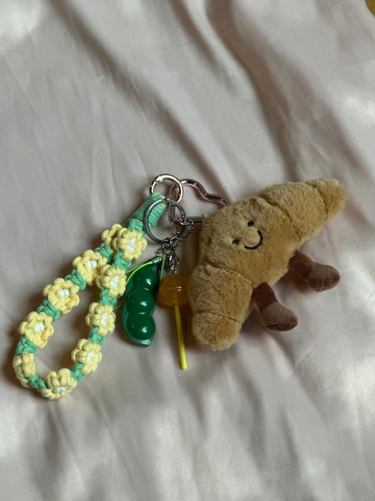 Key Chanin ciondolo da borsa fatto a mano modello Brioche