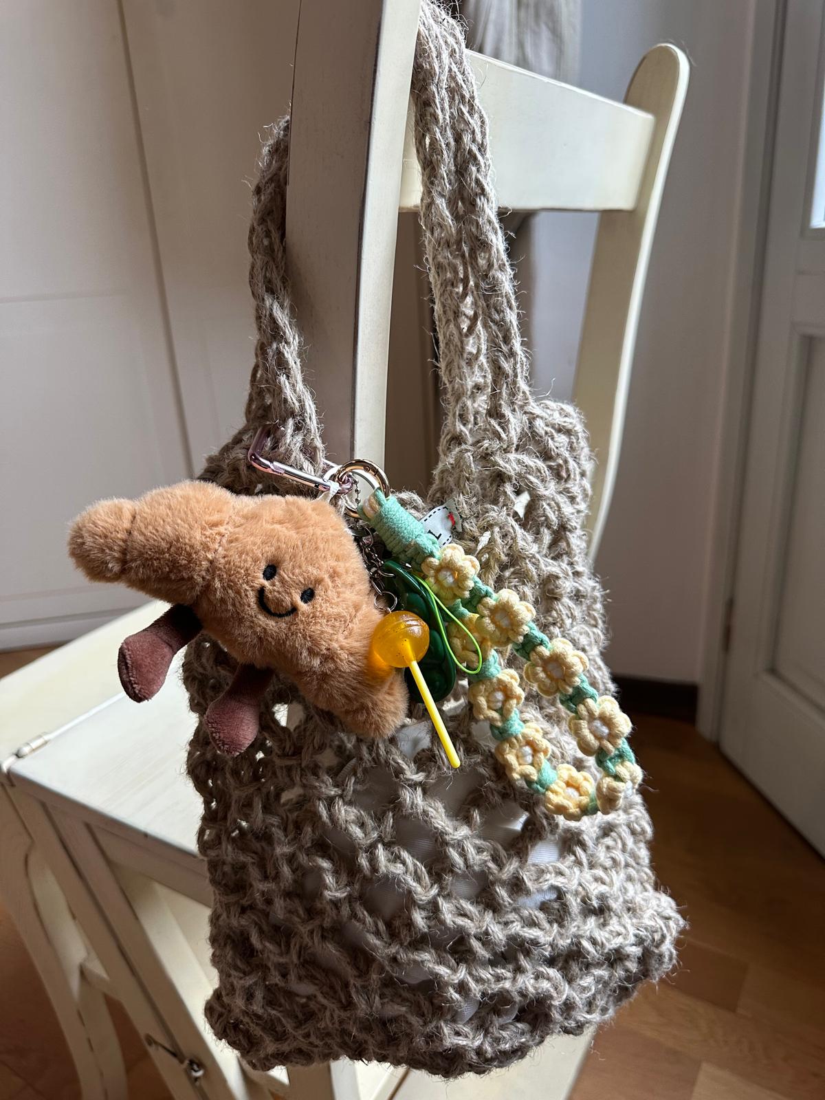 Key Chanin ciondolo da borsa fatto a mano modello Brioche
