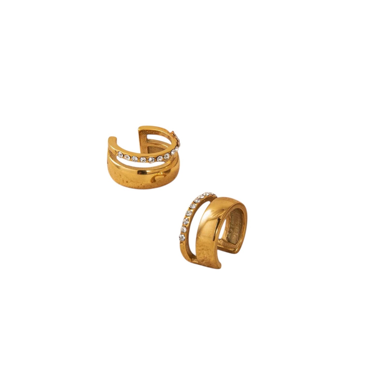 Ear Cuff in acciaio inossidabile anallergici e waterproof "Twist"