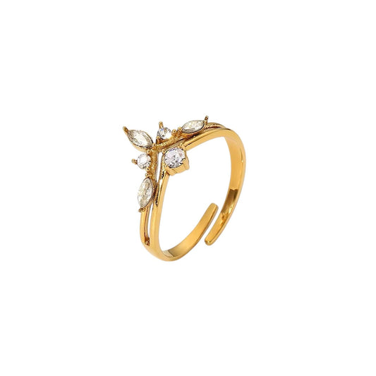 Anello in acciaio inossidabile anallergico e waterproof "Princess"