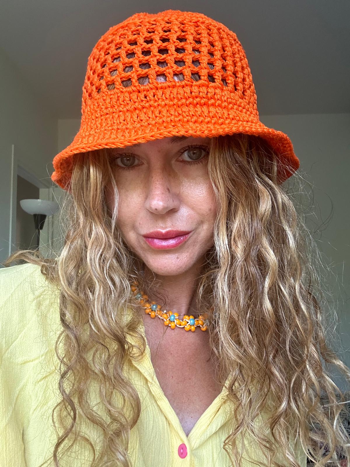 Cappello Milly fatto all'uncinetto in puro cotone