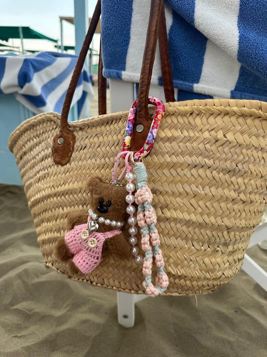 Key Chanin ciondolo da borsa fatto a mano modello Teddy