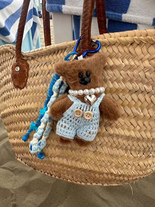 Key Chanin ciondolo da borsa fatto a mano modello Teddy