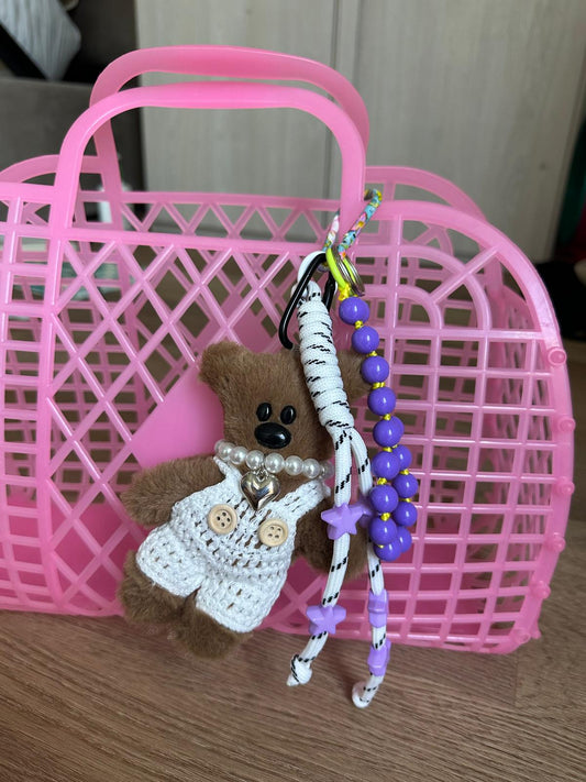 Key Chanin ciondolo da borsa fatto a mano modello Teddy