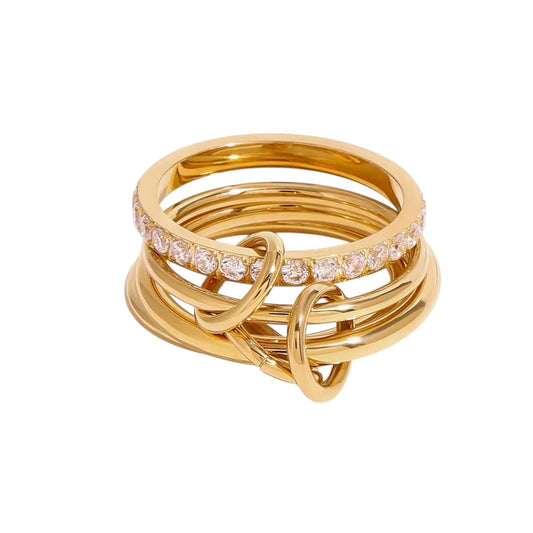 Anello in acciaio inossidabile anallergico e waterproof "Antistress 2"