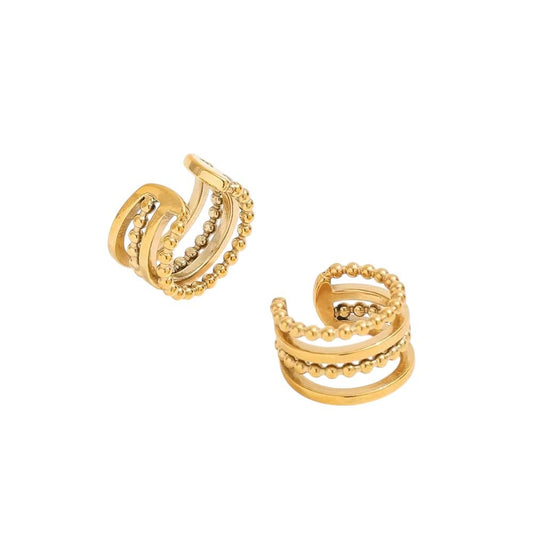 Ear Cuff in acciaio inossidabile anallergici e waterproof "Alba"